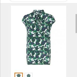 Sandro sleveless paisley blouse